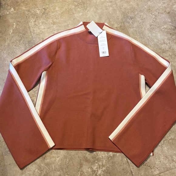 Veronica Beard Retha Sweater Wide Sleeve Mock Turtleneck Heavy Knit NWT - Picture 2 of 7